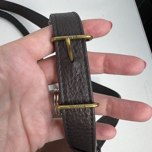 The Sak Collective Estrada Crossbody Bag Three Way Top Teak Block Leather READ - Picture 7 of 16